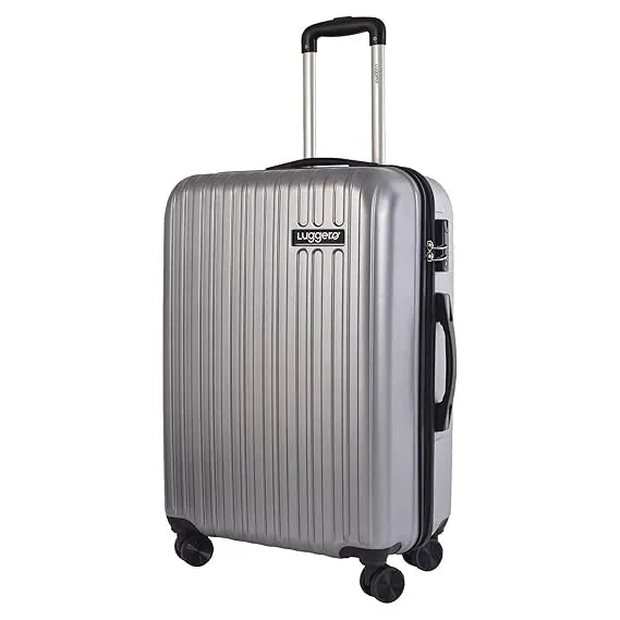 Luggero Classic Solid Light weight Luggage Silver