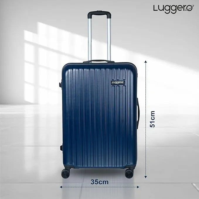 Luggero Classic Solid Light weight Luggage Deep Blue