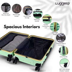 BONVOYAGE GREEN Light Weight & Durable Polycarbonate Hard Luggage