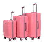 Candy Solid Light weight Luggage -B-Pink-Cabin , Medium & Large