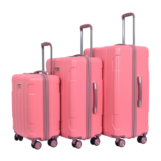 Candy B-Pink Cabin, Medium & Large Trolley Bag Set