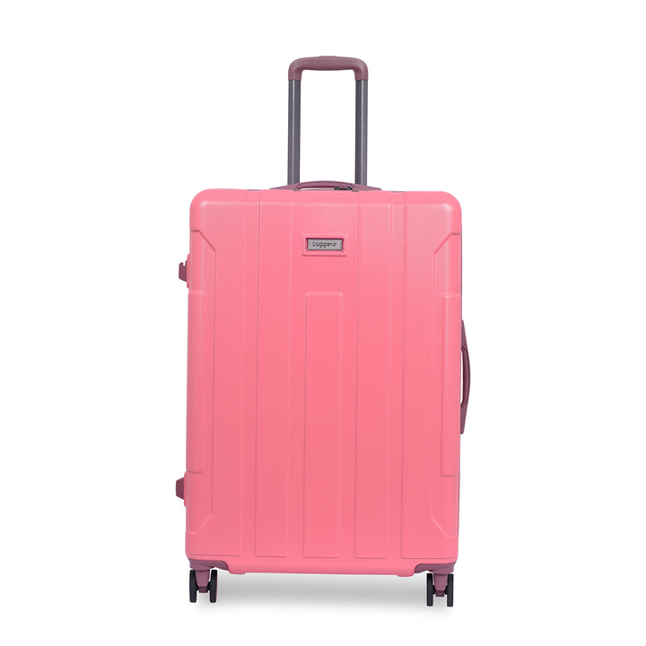 Luggero Candy Solid Light weight Luggage -B-Pink