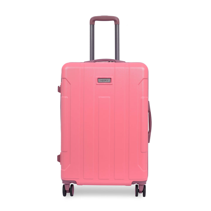 Luggero Candy Solid Light weight Luggage -B-Pink