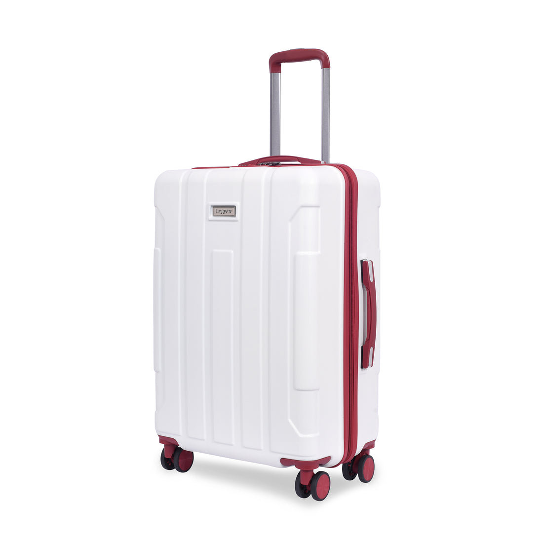 Luggero Candy Solid Light weight Luggage Off White