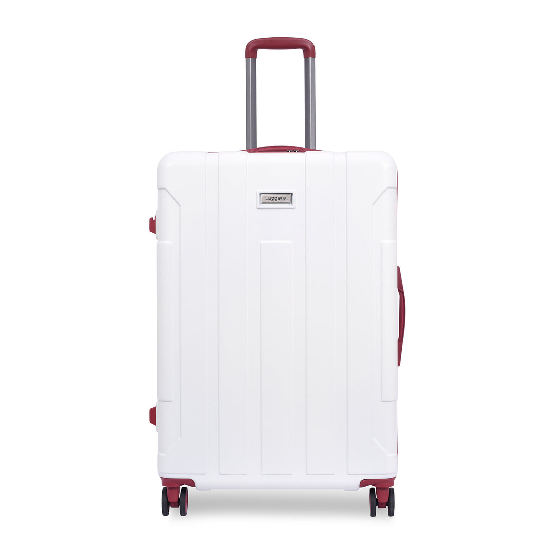 Luggero Candy Solid Light weight Luggage Off White