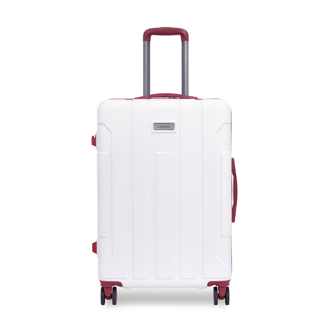 Luggero Candy Solid Light weight Luggage Off White