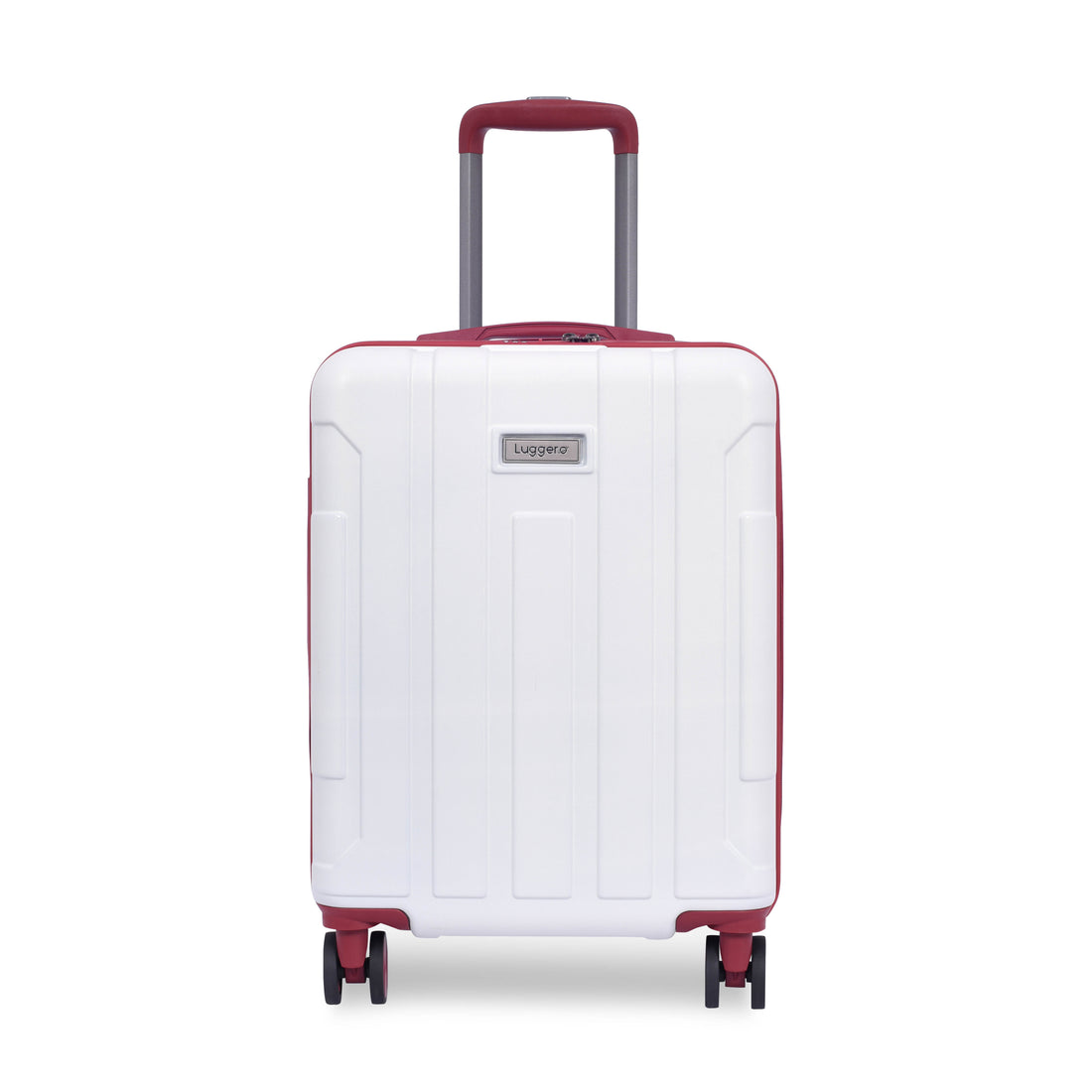 Luggero Candy Solid Light weight Luggage Off White