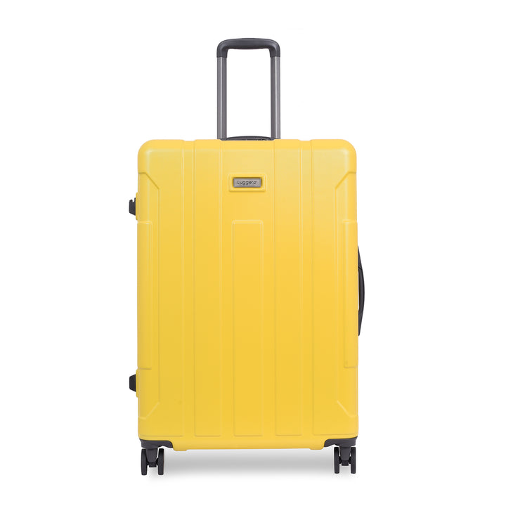 Luggero Candy Solid Light weight Luggage Yellow