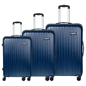 Luggero Classic Solid Light weight Luggage Deep Blue