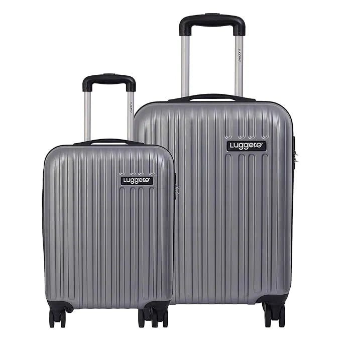 Luggero Classic Solid Light weight Luggage Silver