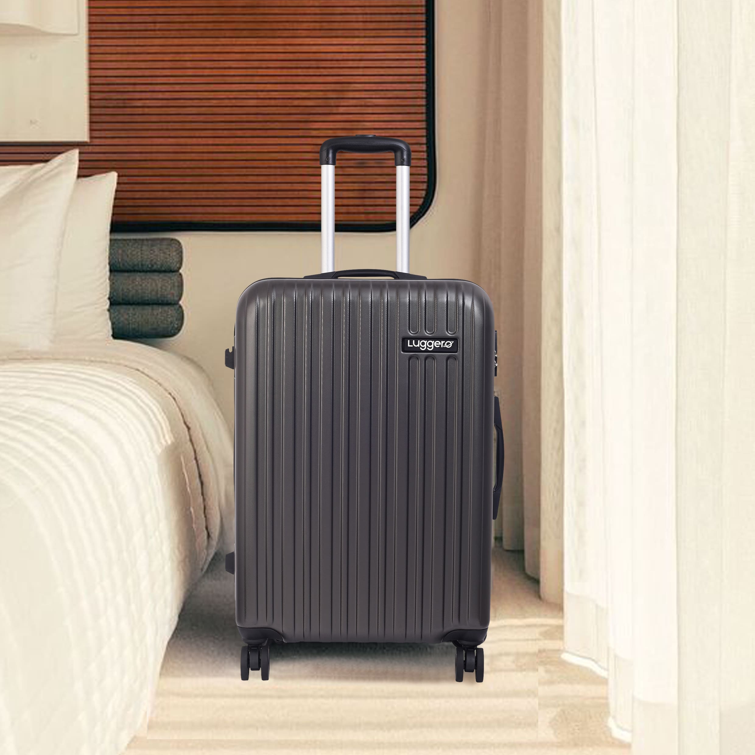 CLASSIC DARK GREY Light Weight & Durable Polycarbonate Hard Luggage