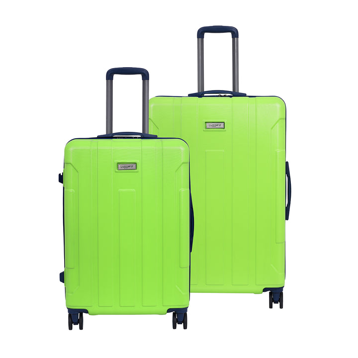 Luggero Candy Solid Light weight Luggage -FL-Green-L+M