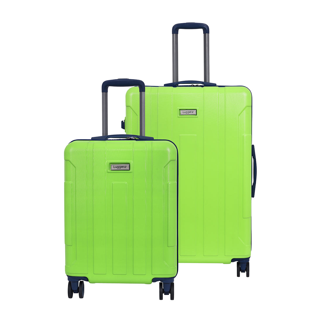 Luggero Candy Solid Light weight Luggage -FL-Green-L+S