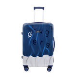 Fuzzy Blue Hard Trolley Bag