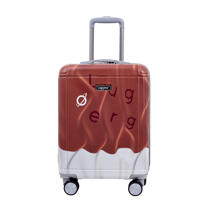 Fuzzy Brown Hard Trolley Bag