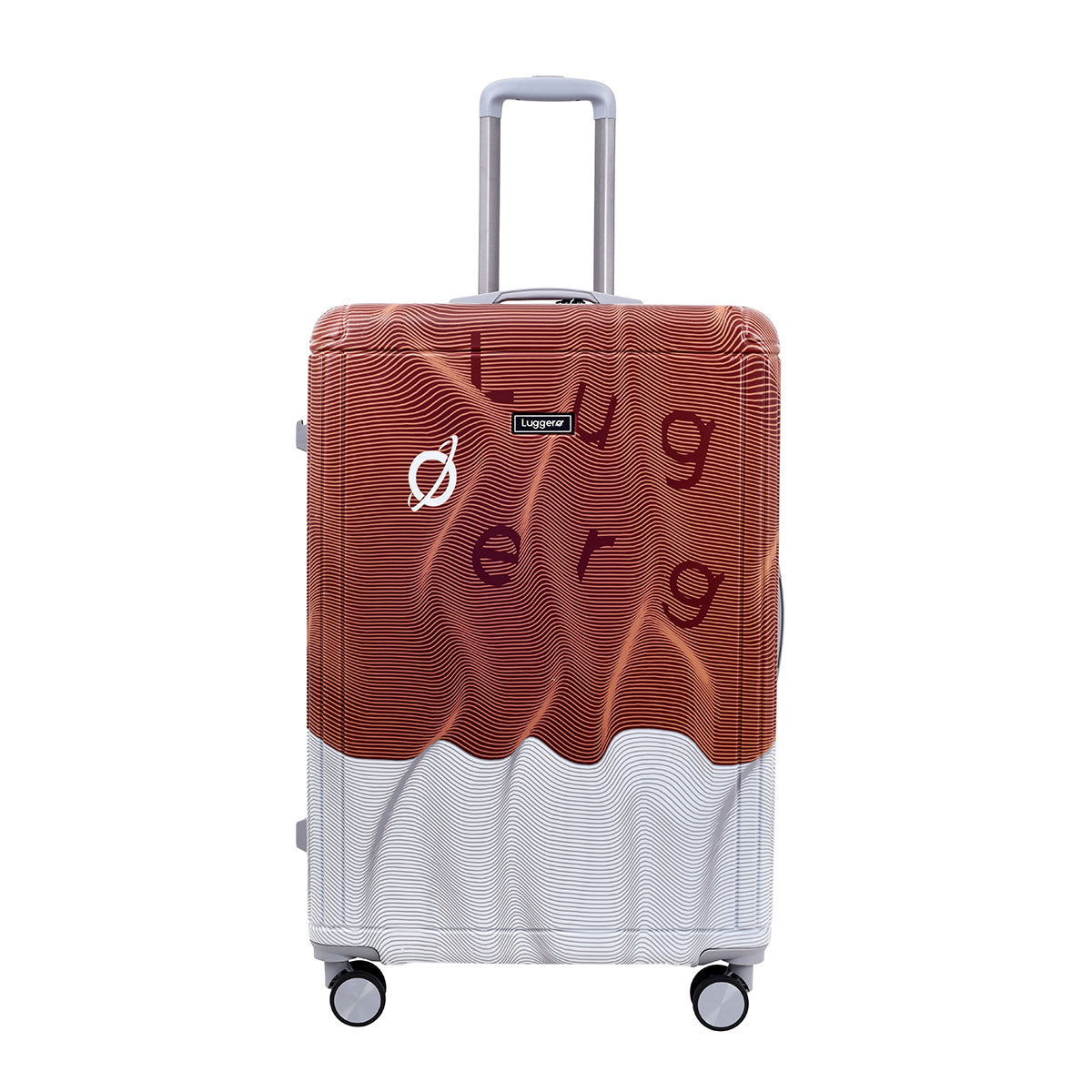 Fuzzy Brown Hard Trolley Bag