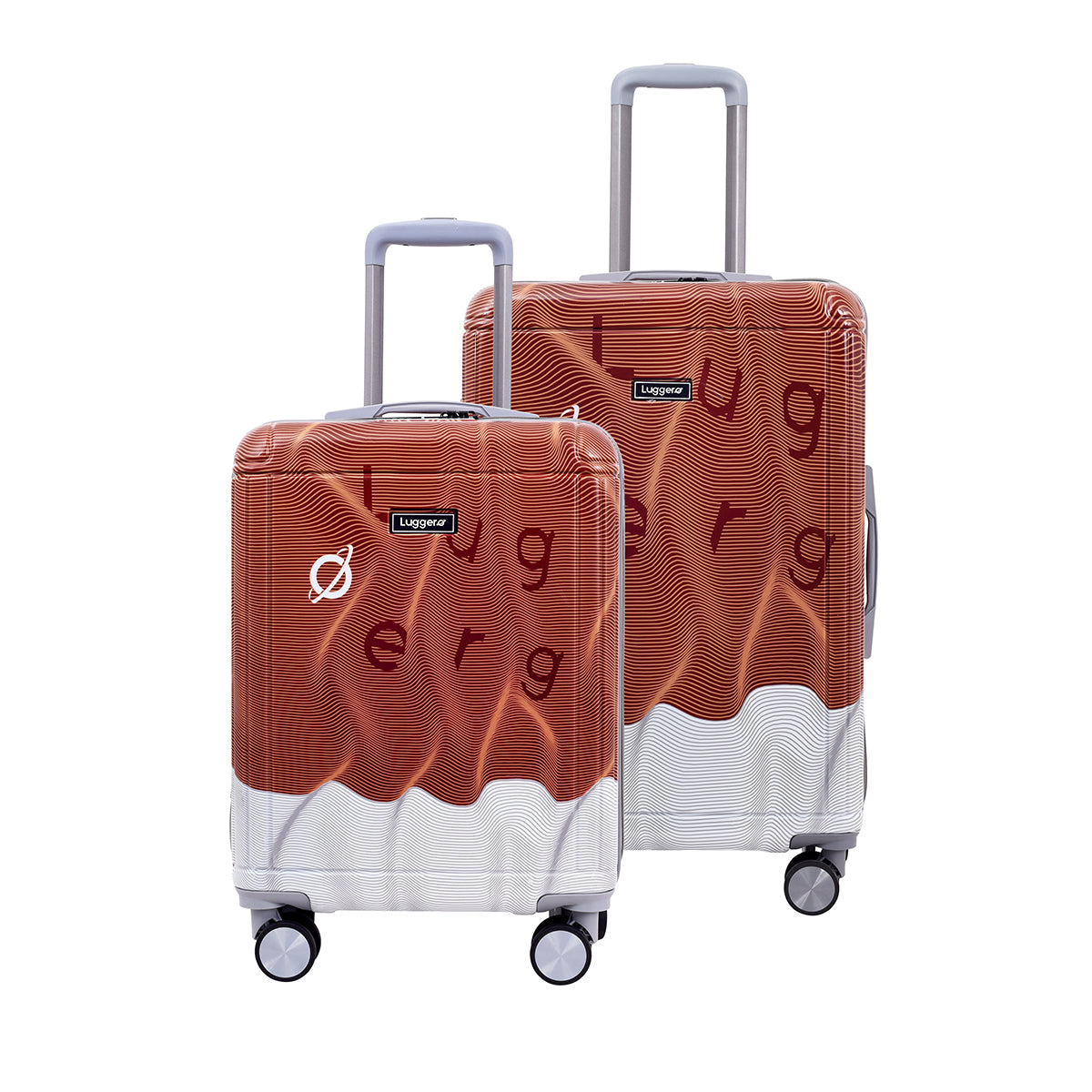 Fuzzy Brown Hard Trolley Bag
