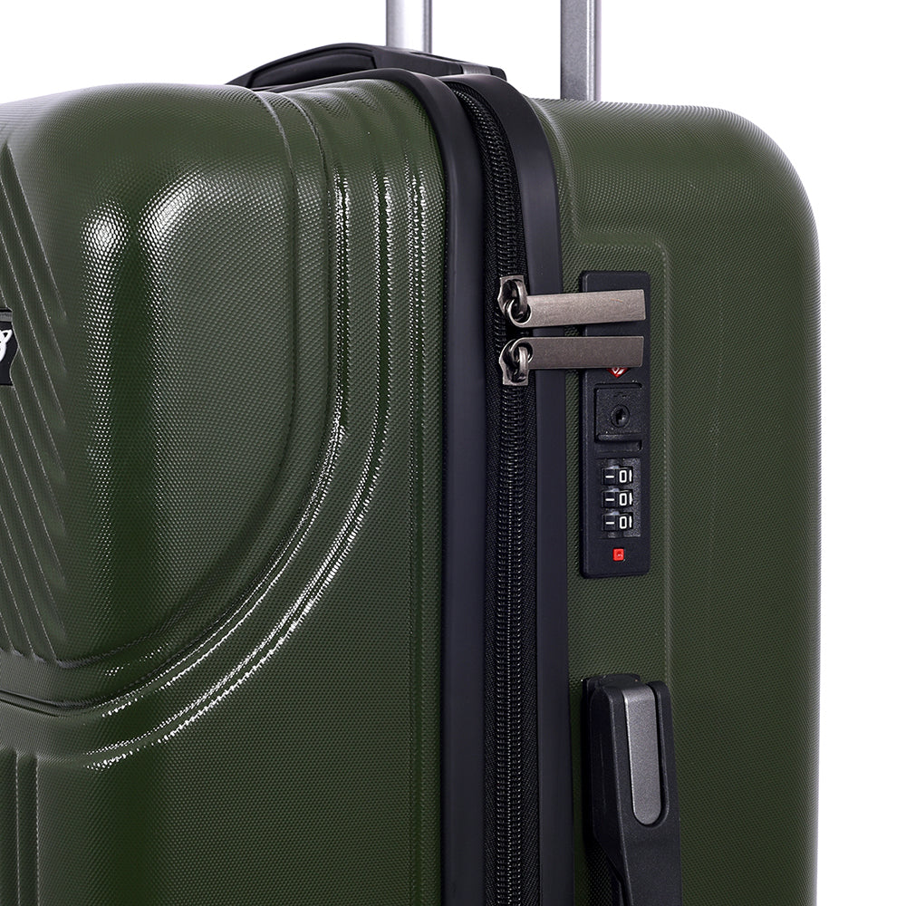 Amiggo Green Hard Trolley Bag