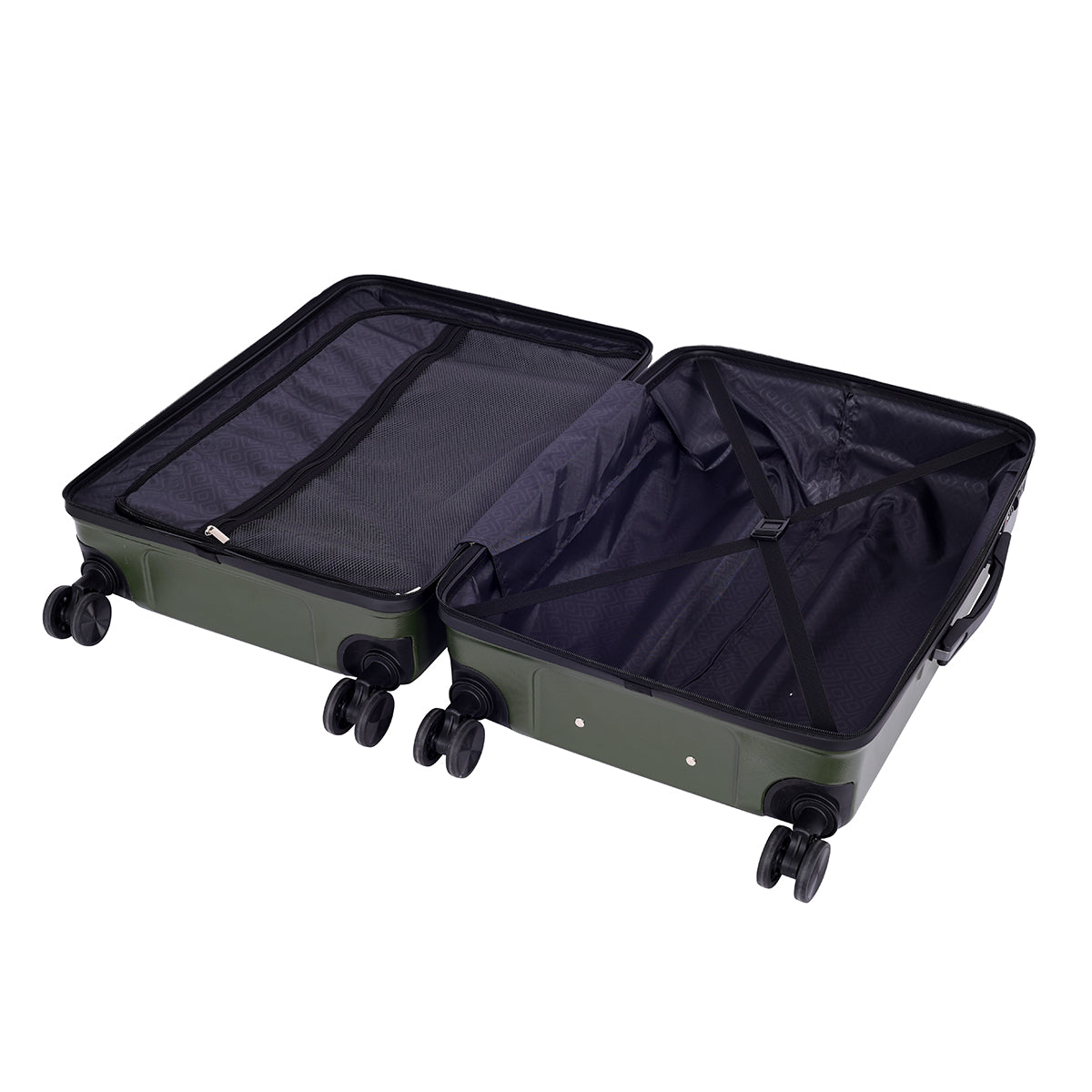 Amiggo Green Hard Trolley Bag