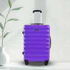 Bonvoyage Purple Hard-Shell Trolley Bag