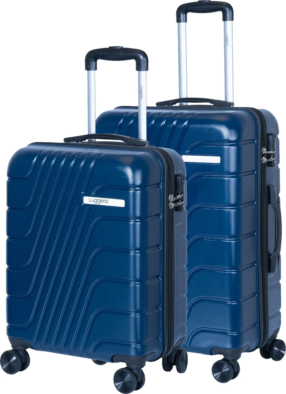 Luggero Eternal Solid Light weight Luggage Deep Blue