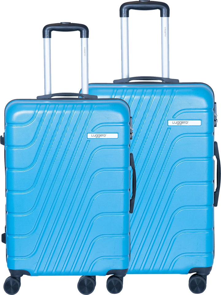 Luggero Eternal Solid Light weight Luggage Sky Blue