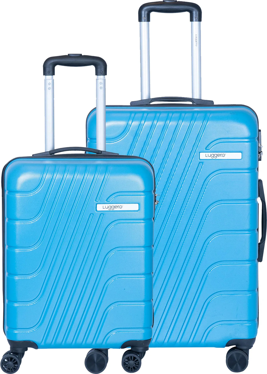 Luggero Eternal Solid Light weight Luggage Sky Blue