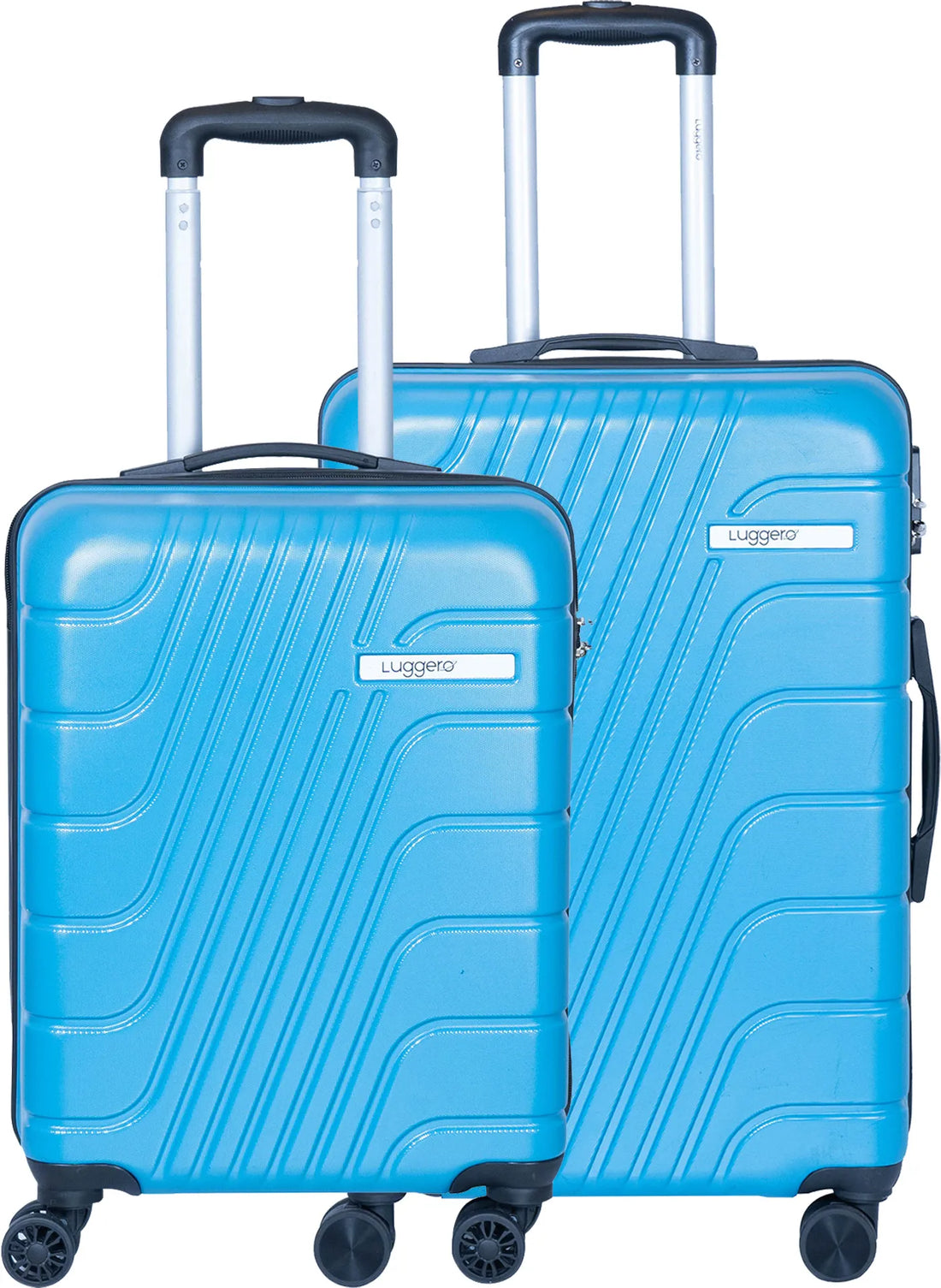 Luggero Eternal Solid Light weight Luggage Sky Blue