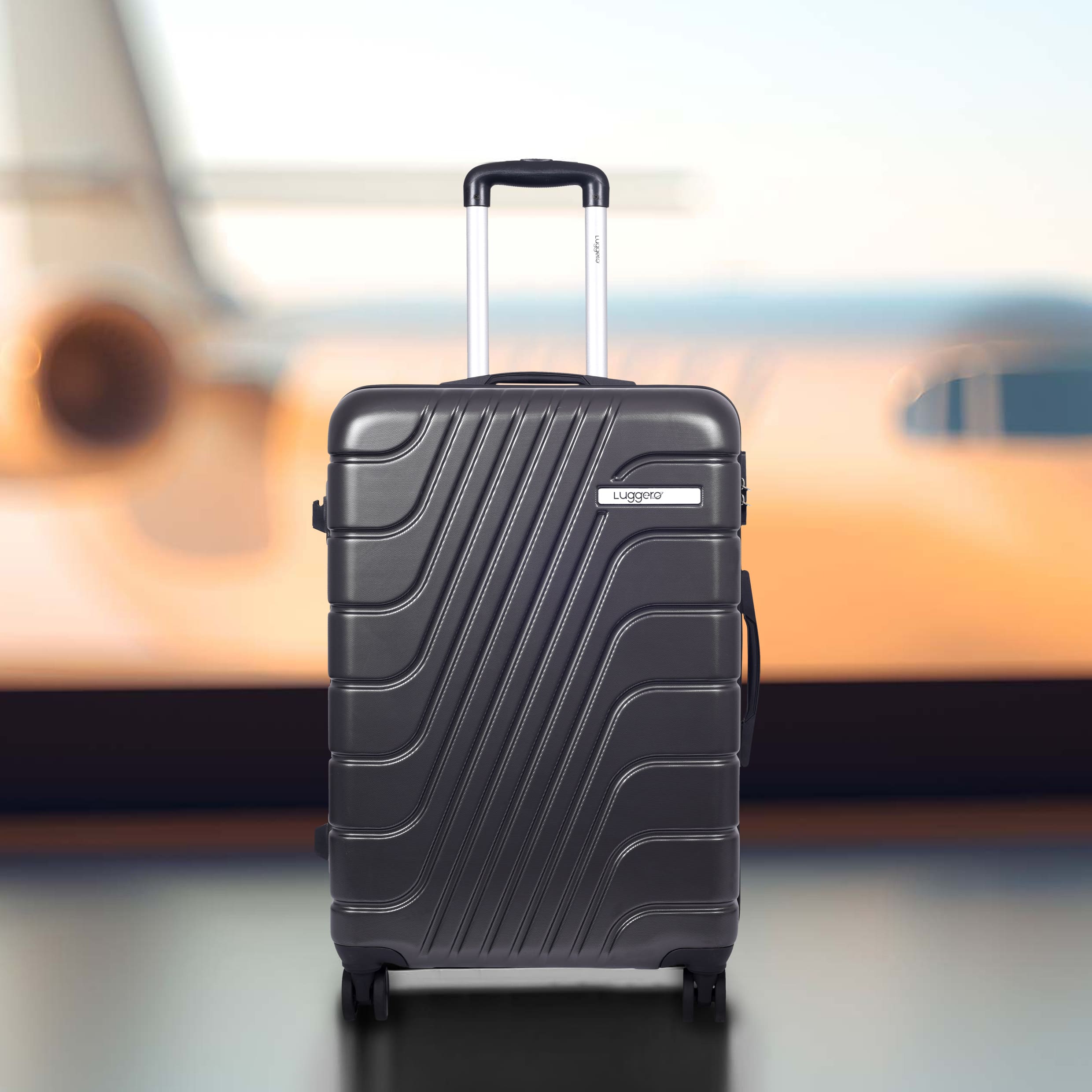 ETERNAL DARK GREY Light Weight & Durable Polycarbonate Hard Luggage