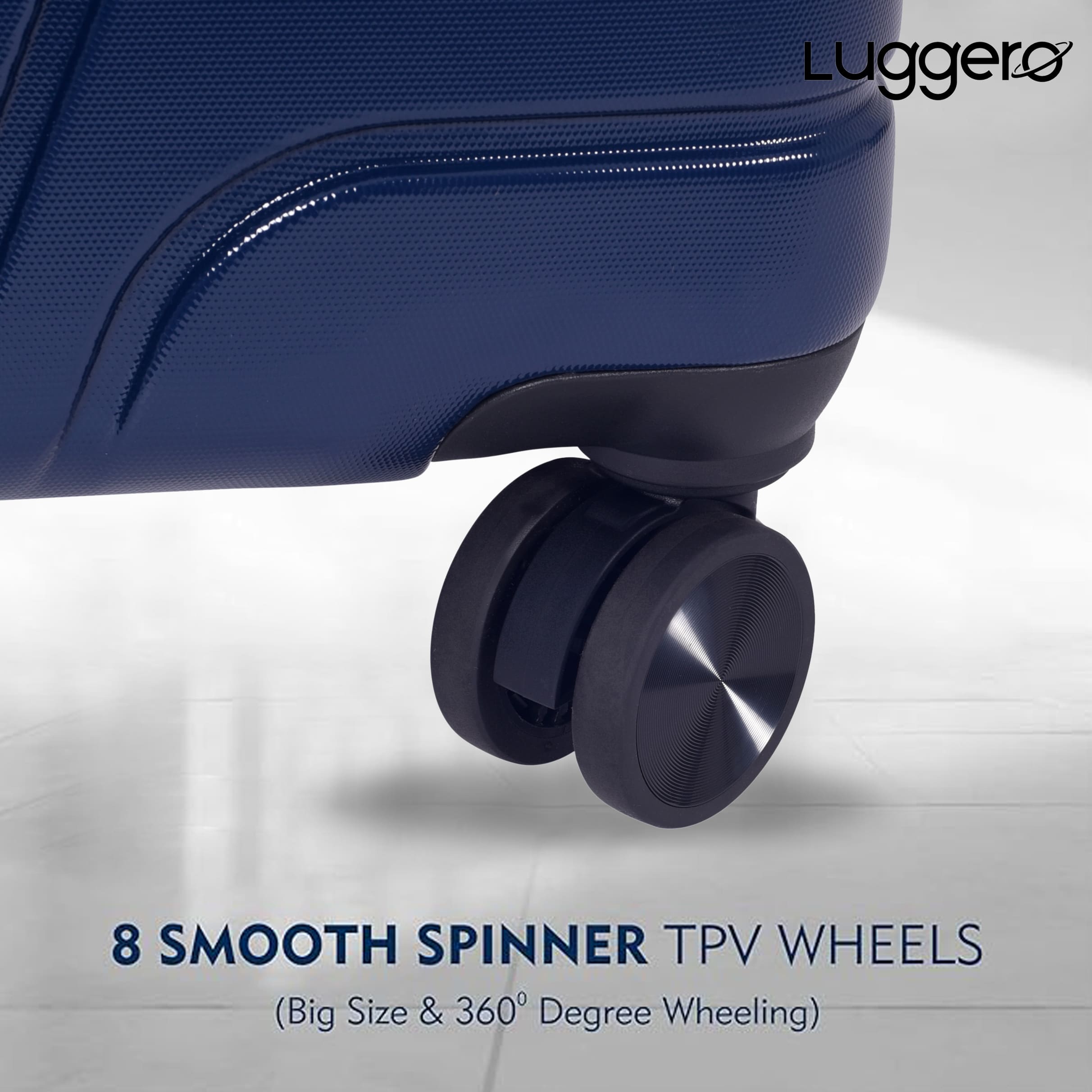 ETERNAL DEEP BLUE Light Weight & Durable Polycarbonate Hard Luggage