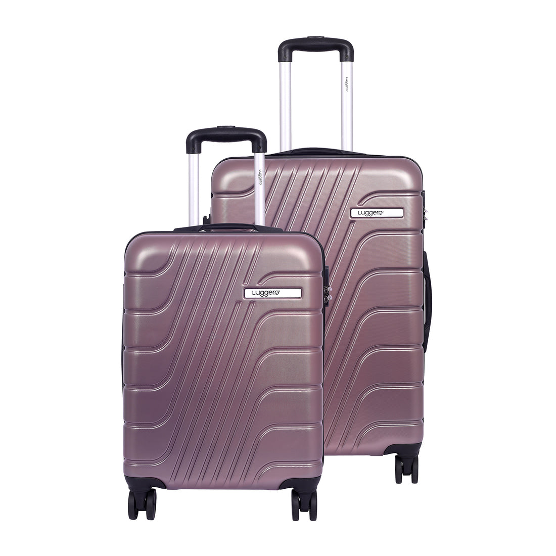 Luggero Eternal Solid Light weight Luggage Rose Gold-M+S