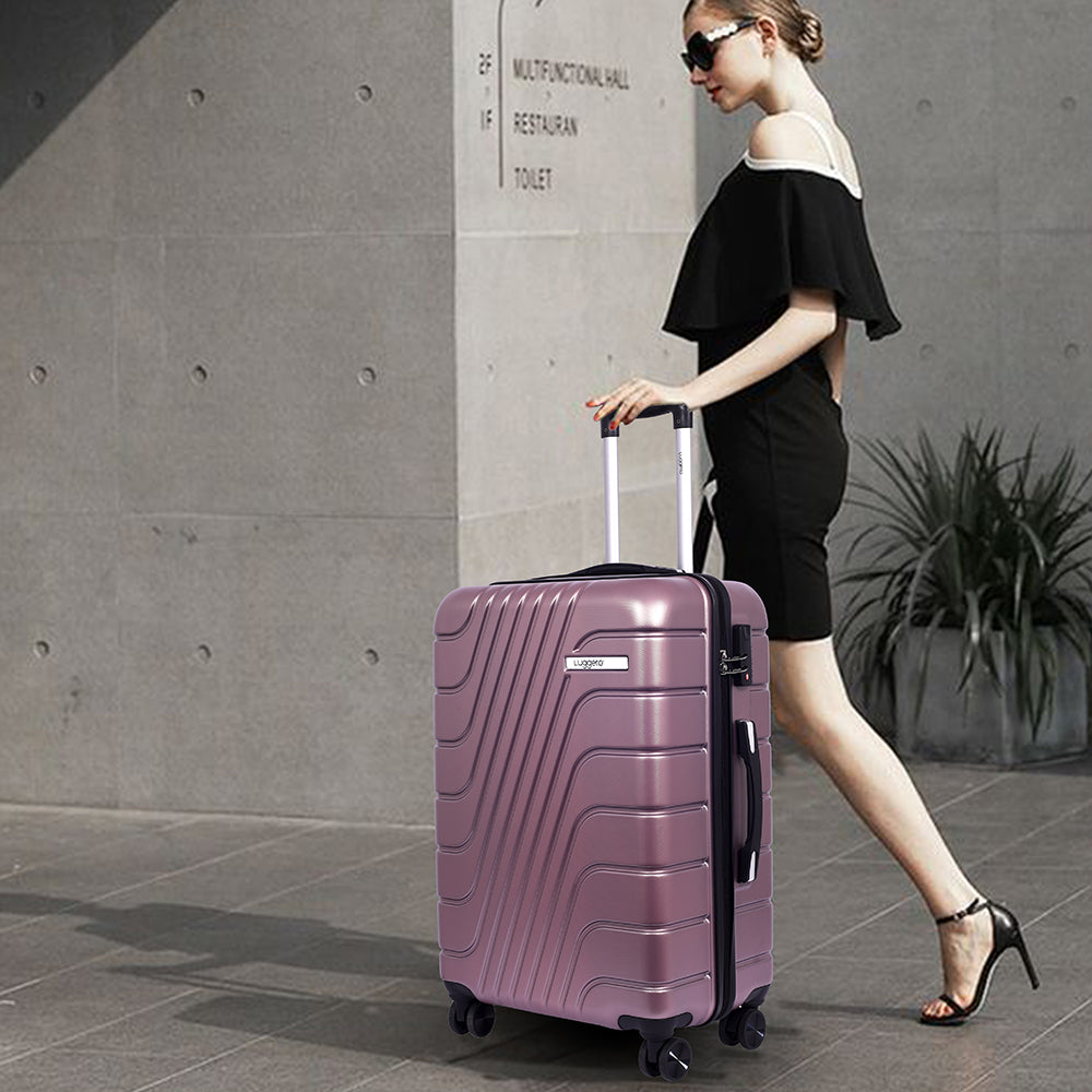 ETERNAL ROSE GOLD Light Weight & Durable Polycarbonate Hard Luggage