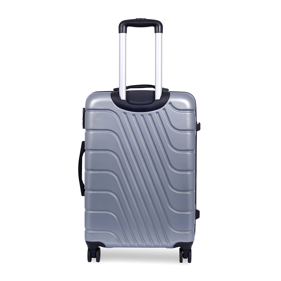 Luggero Eternal Solid Light weight Luggage Silver-L+M