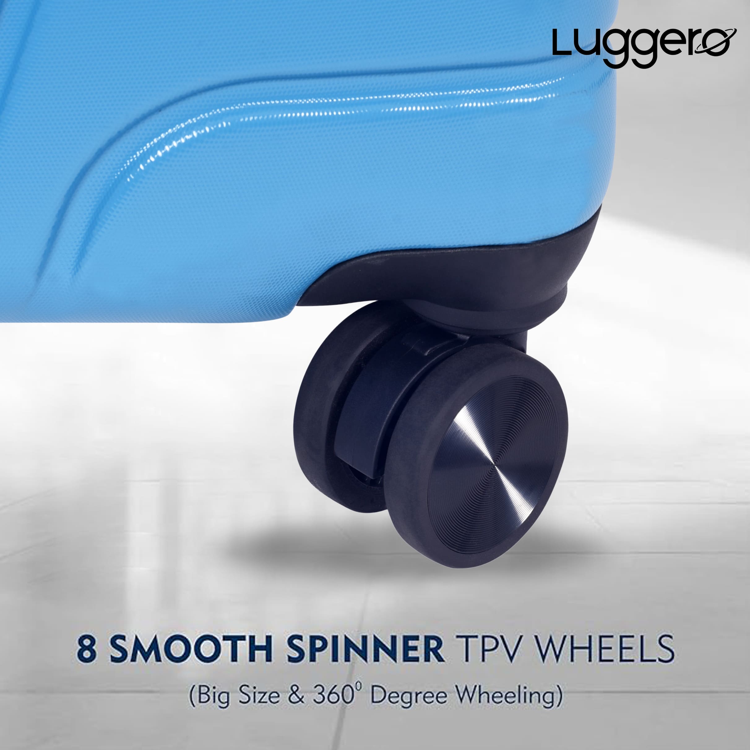 ETERNAL SKY BLUE Light Weight & Durable Polycarbonate Hard Luggage