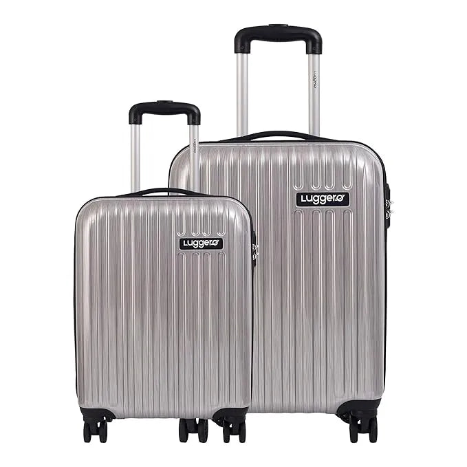 Luggero Film Classic Solid Light weight Luggage Silver_L+S