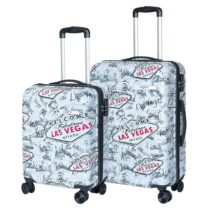 Luggero Classic Printed Light weight Luggage Vegas-M+S