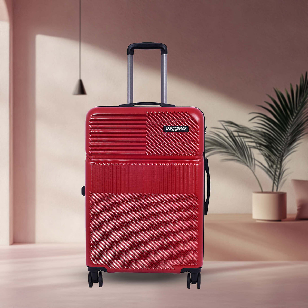 Amiggo Chilli Red Hard Trolley Bag