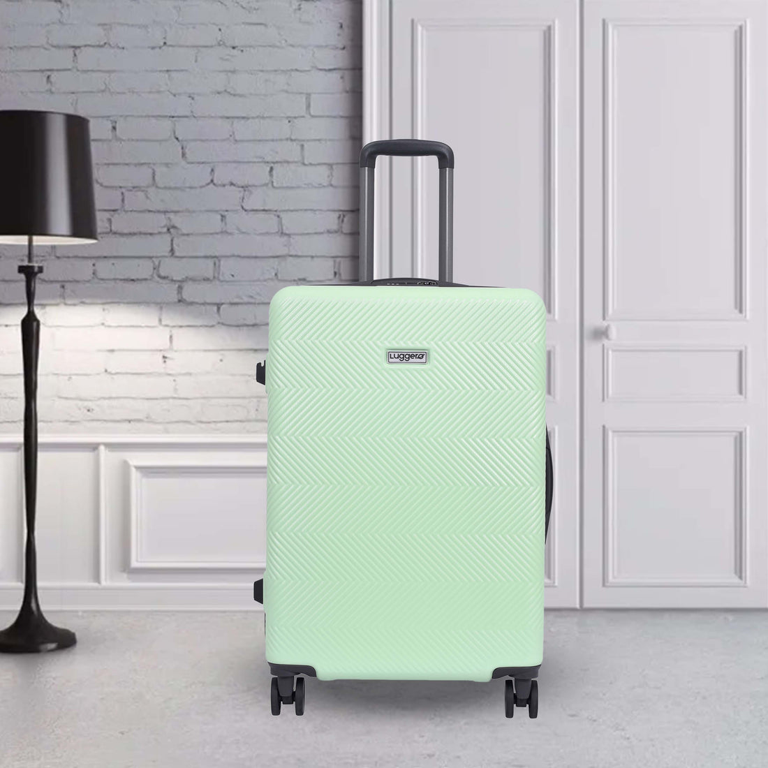 Luggero Astro Solid Light weight Luggage HSP- Green-M+S