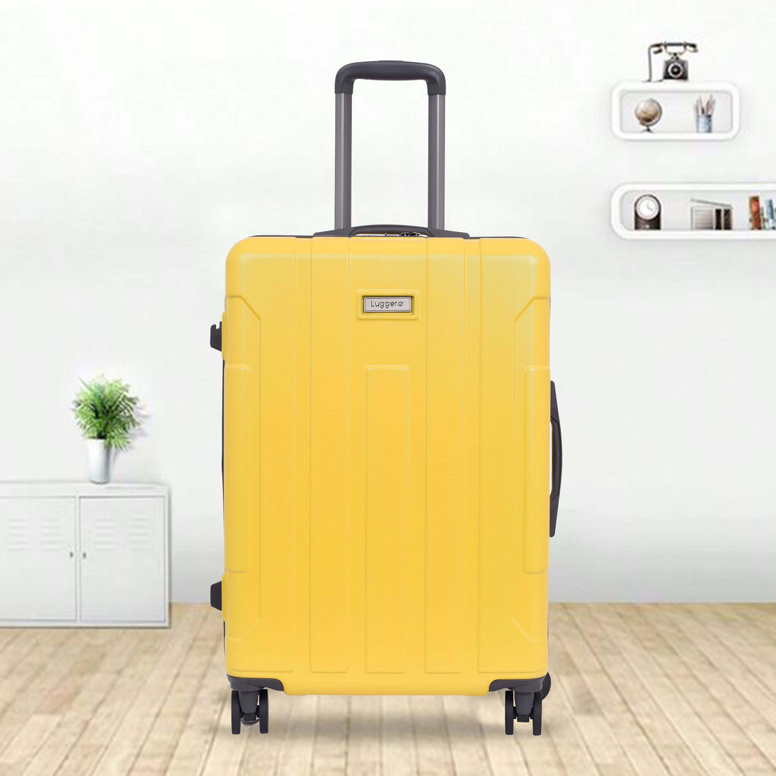 Luggero Candy Solid Light weight Luggage Yellow