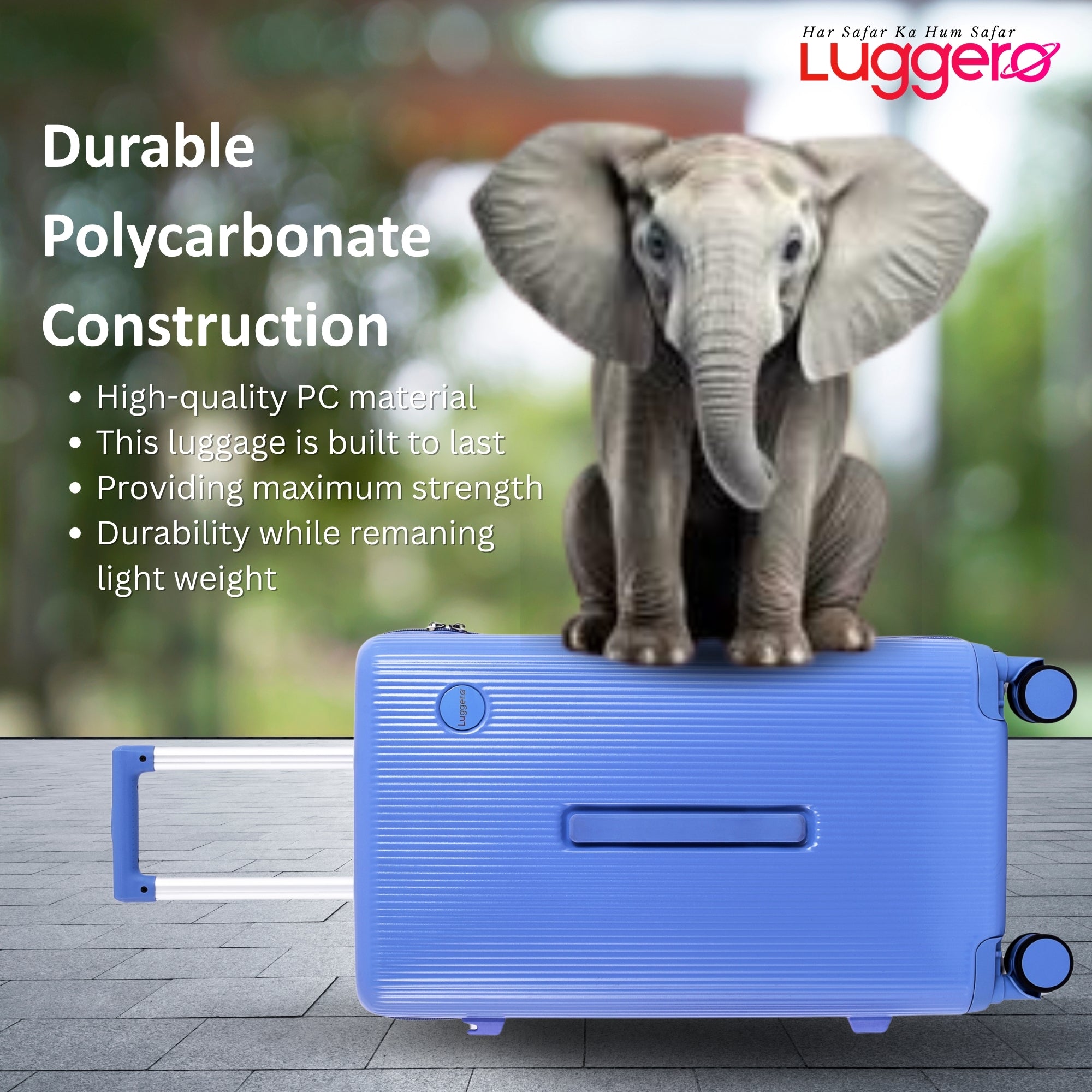 PRAGUE PURPLE Light Weight & Durable Polycarbonate Hard Luggage