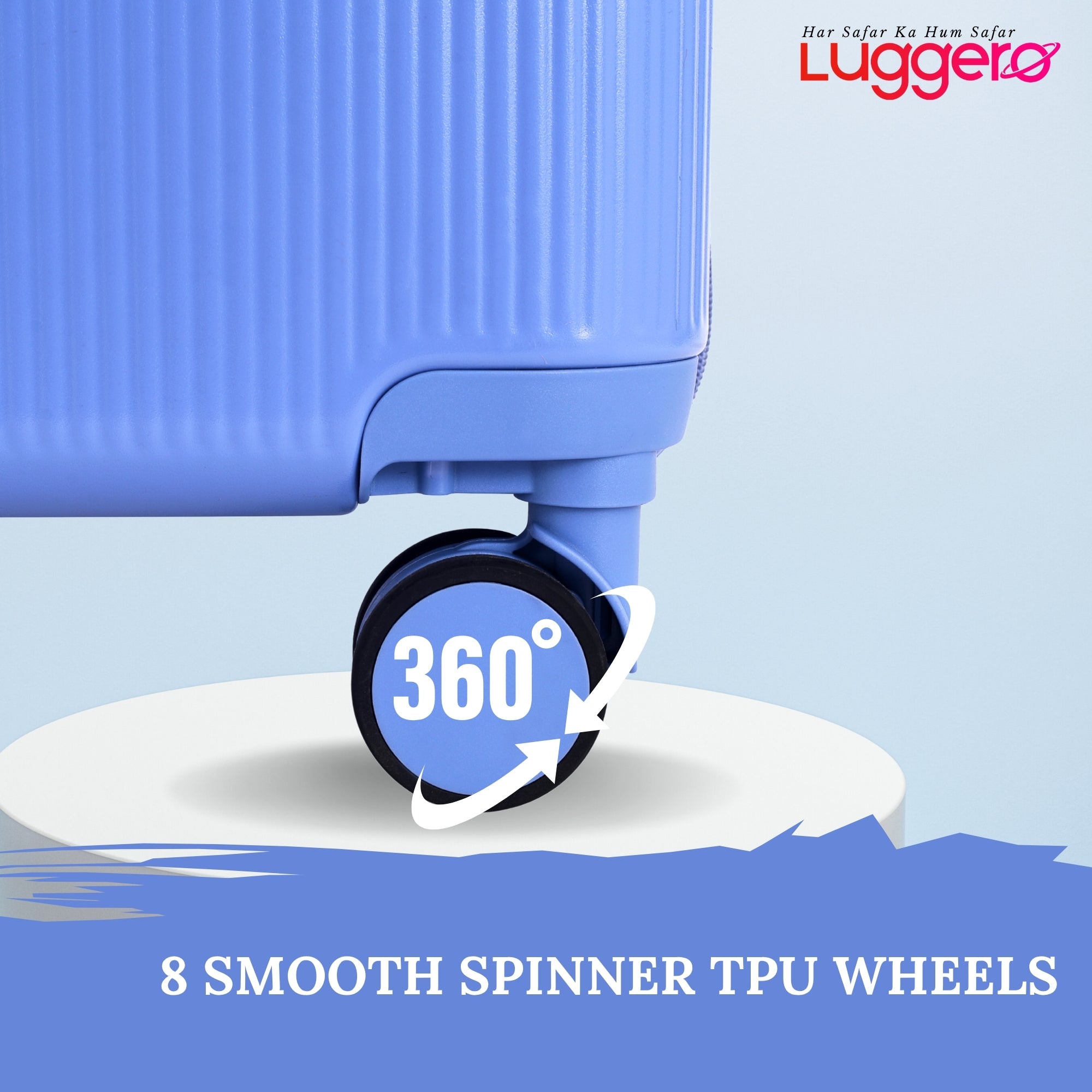 PRAGUE PURPLE Light Weight & Durable Polycarbonate Hard Luggage