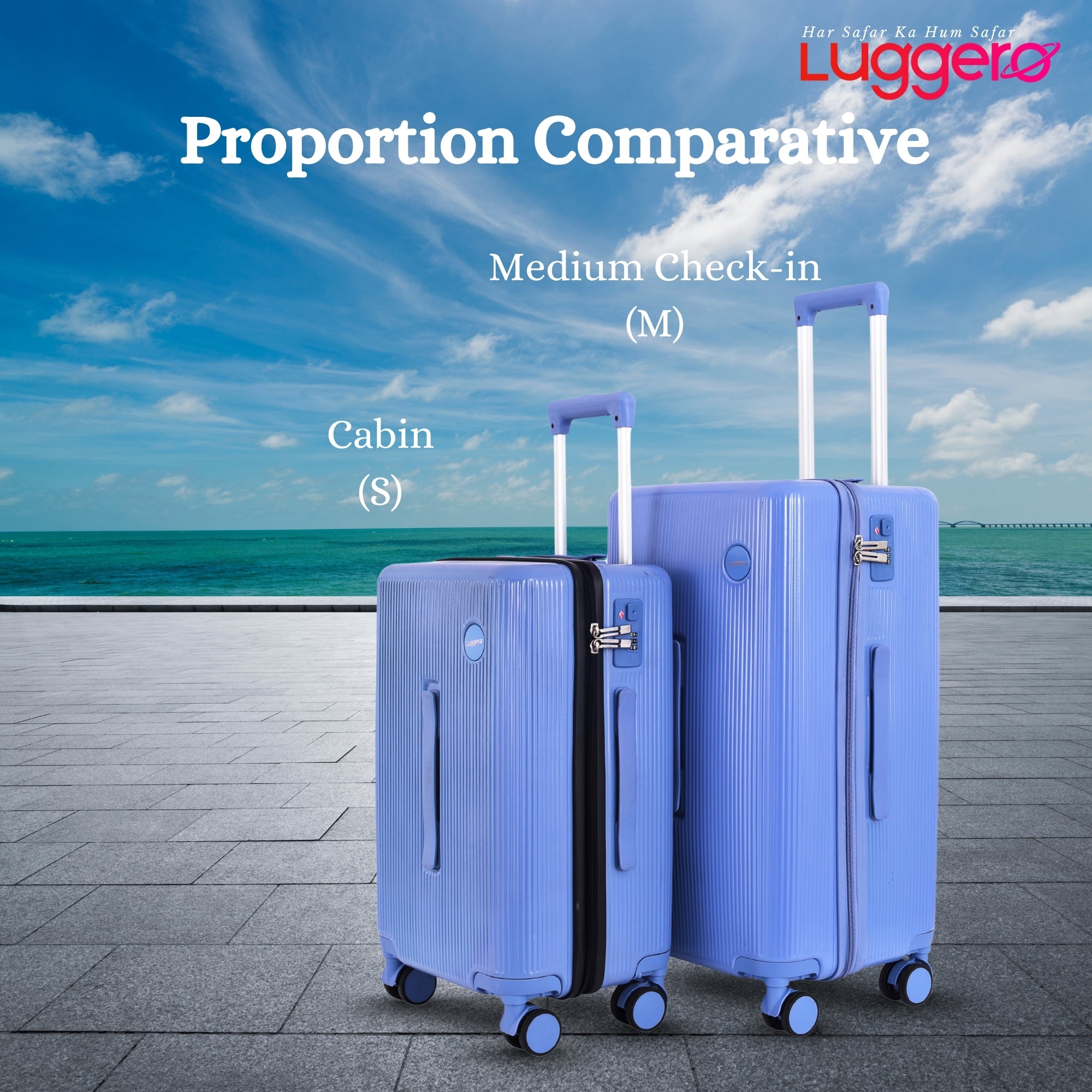 PRAGUE CHAMPAGNE Light Weight & Durable Polycarbonate Hard Luggage