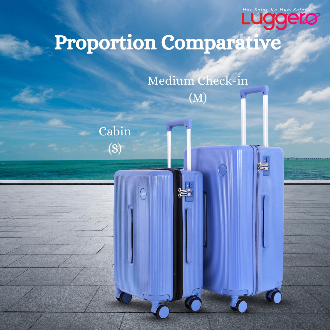 PRAGUE WHITE Light Weight & Durable Polycarbonate Hard Luggage