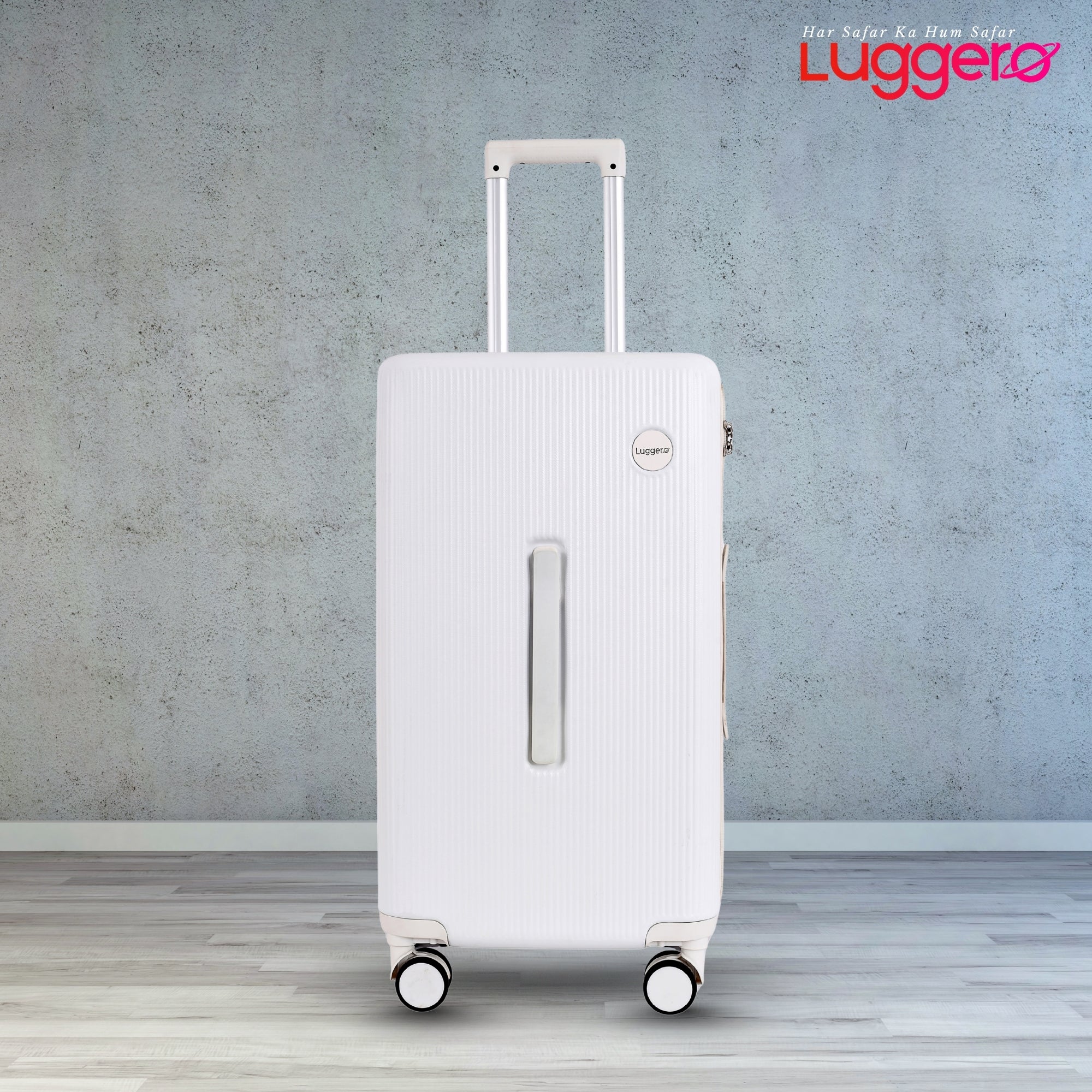 PRAGUE WHITE Light Weight & Durable Polycarbonate Hard Luggage