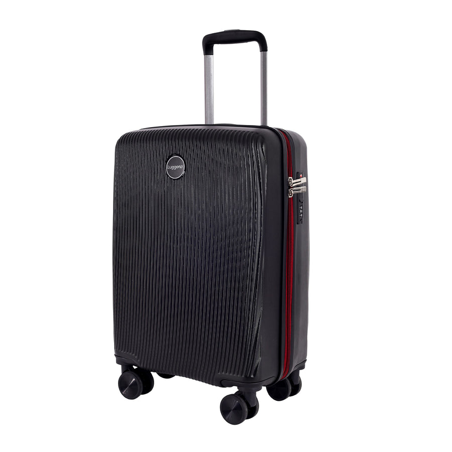 Aspen Polycarbonate Hard Luggage — Black