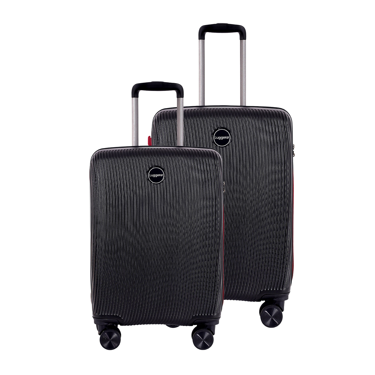 Aspen Black Cabin 20-inch and Medium 24-inch luggage set, original group photograph