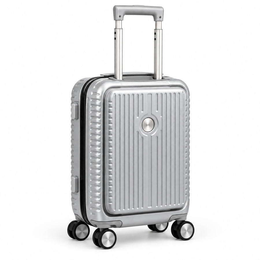 Casablanca Polycarbonate Hard Luggage — Silver