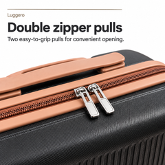 Luggero Lux Vienna Polycarbonate Hard Trolley Bag — 8 Spinner Wheels | 20/24/28 inch