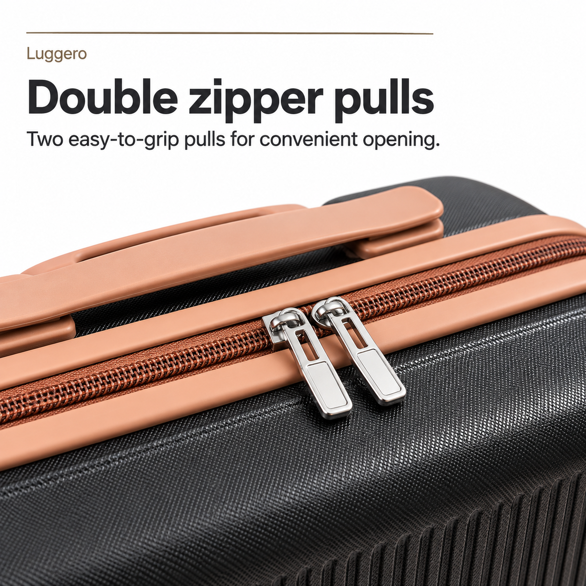Luggero Lux Vienna Polycarbonate Hard Trolley Bag — 8 Spinner Wheels | 20/24/28 inch