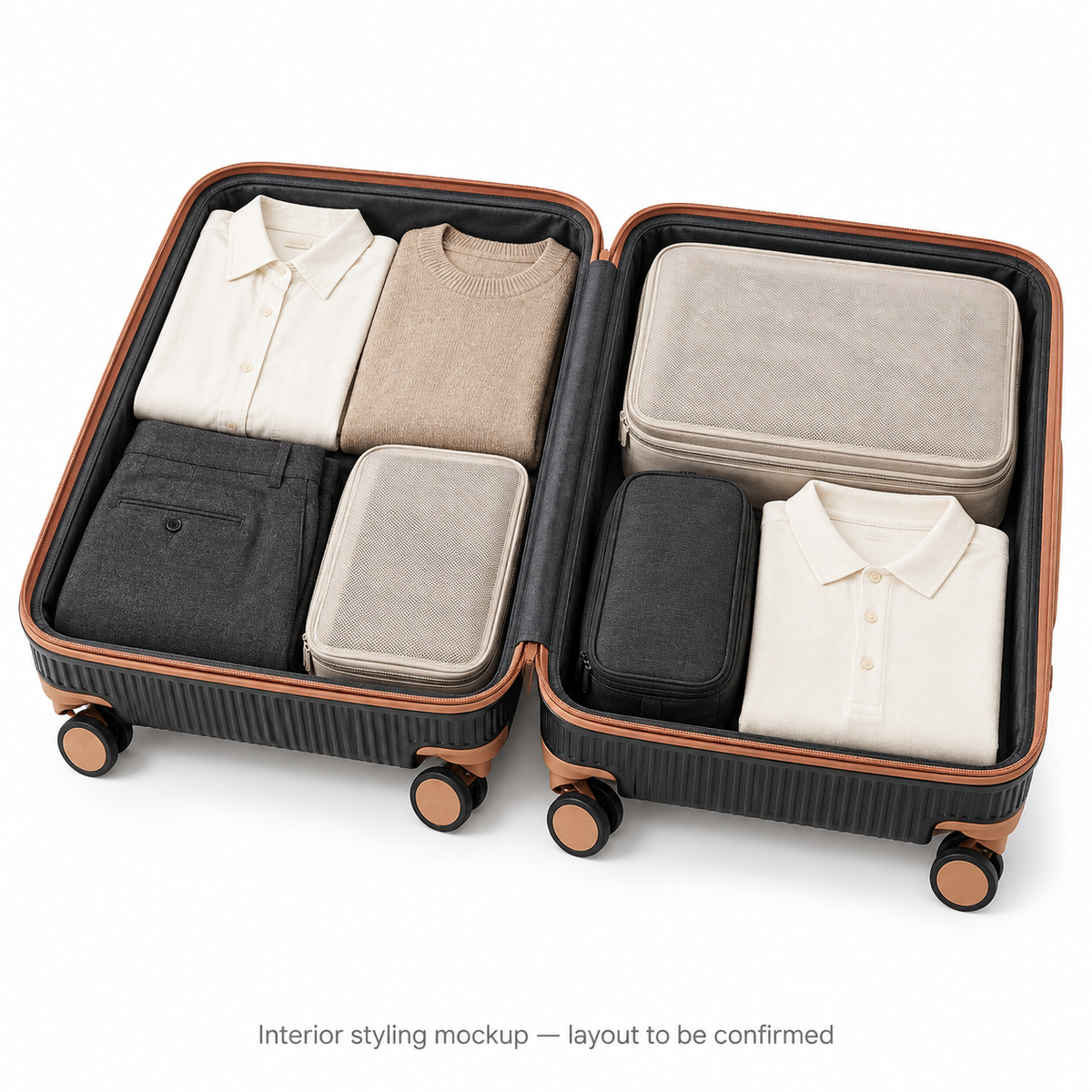 Luggero Lux Vienna Polycarbonate Hard Trolley Bag — 8 Spinner Wheels | 20/24/28 inch